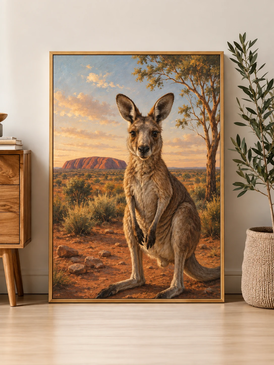 Custom Australian Pet Portrait – Personalized Framed Canvas Art - Image 5