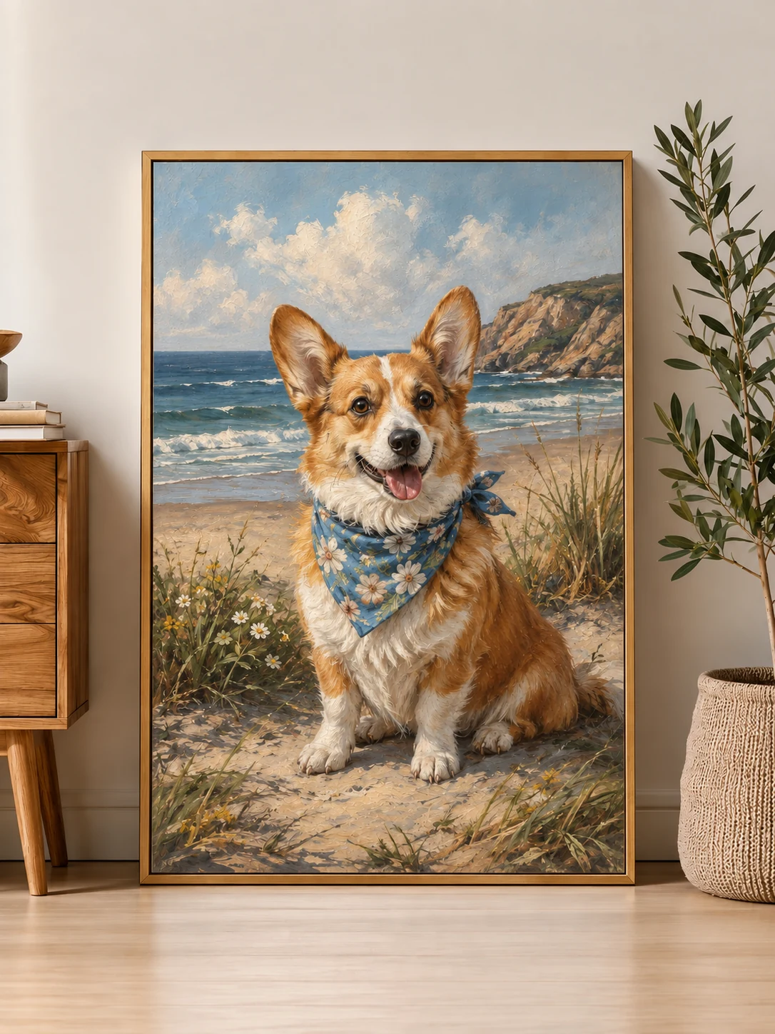 Custom Australian Pet Portrait – Personalized Framed Canvas Art - Image 6