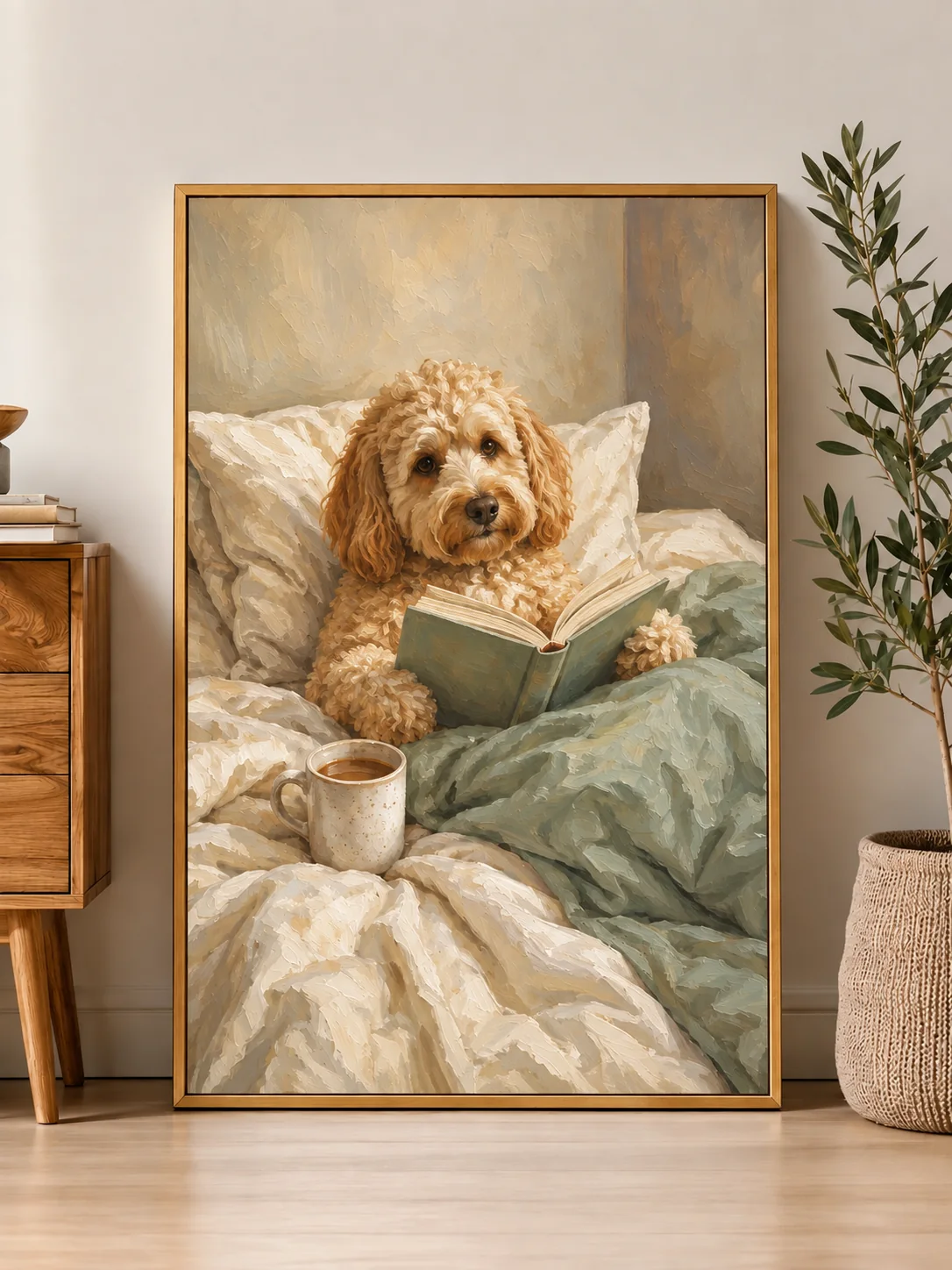 Custom Australian Pet Portrait – Personalized Framed Canvas Art - Image 4