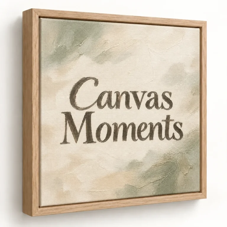 White floating frame