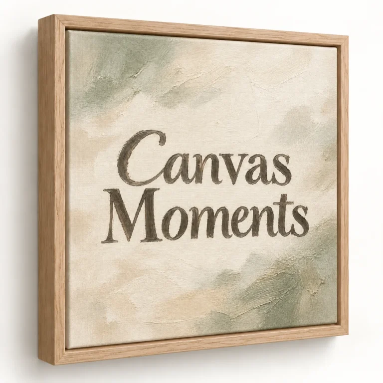 Natural Oak floating frame