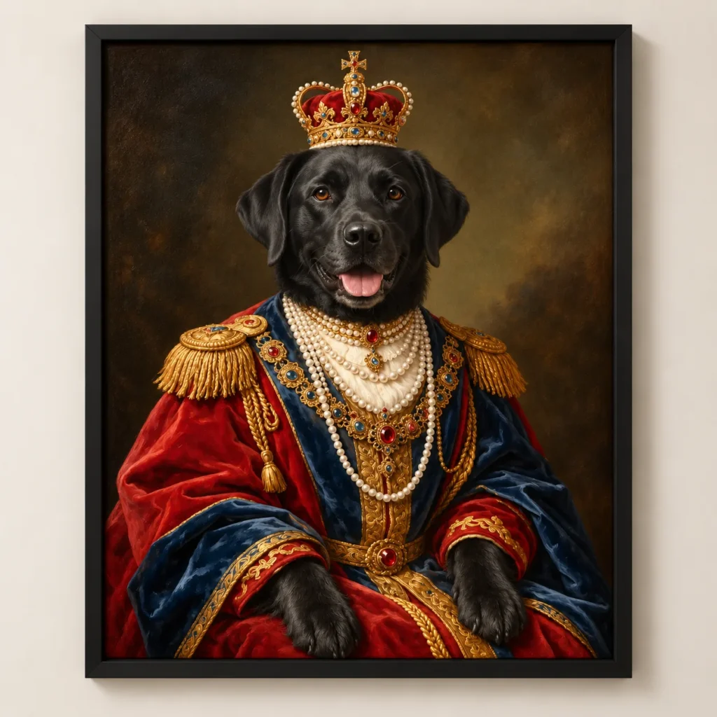 The Monarch – Custom Royal Pet Portrait