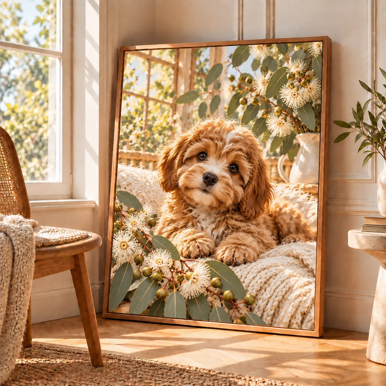 Custom Australian Pet Portrait – Personalized Framed Canvas Art - Image 3
